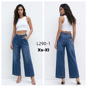 Jeansy szerokie nogawki  XS-XL