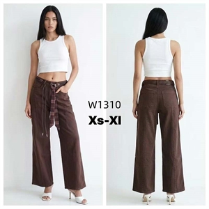 Jeansy szerokie nogawki  XS-XL