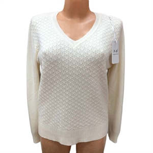 Sweter damski z dekoltem w serek M/L-XL/2XL