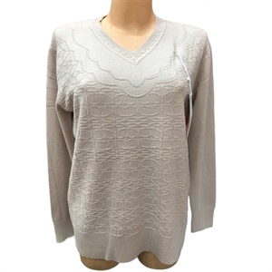 Sweter damski z dekoltem w serek L/XL-2XL/3XL
