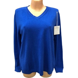 Sweter damski z dekoltem w serek M/L-XL/2XL
