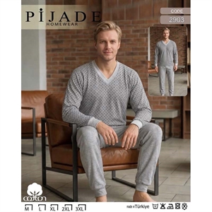 Piżama męska ocieplana  M-3XL