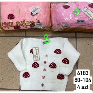 Sweter niemowlęcy zapinany na guziki produkt Turecki  80-104cm
