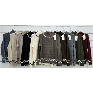 Sweter damski z półgolfem