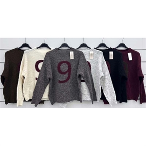 Sweter damski okrągły