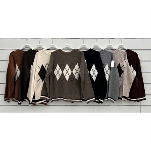 Sweter damski okrągły