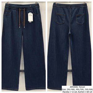 Spodnie szerokie nogawki damskie Big Size  3XL/4XL-5XL/6XL