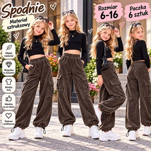 Spodnie dziewczęce  6-16 lat
