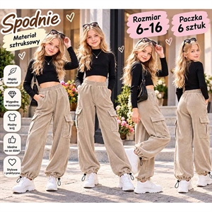 Spodnie dziewczęce  6-16 lat