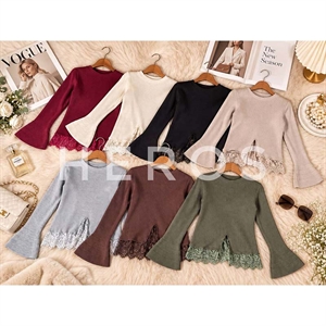 Sweter damski okrągły