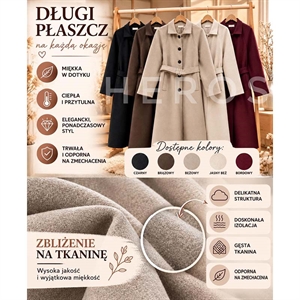 Płaszcz damski produkt Włoski