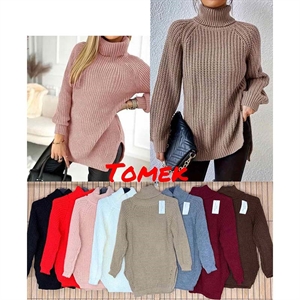 Sweter damski z golfem