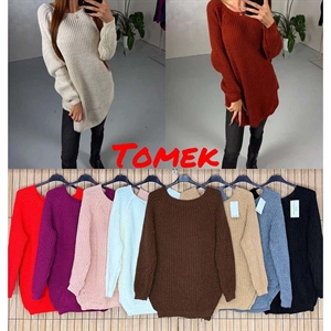 Sweter damski okrągły