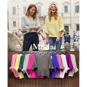 Sweter damski okrągły