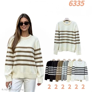 Sweter damski okrągły
