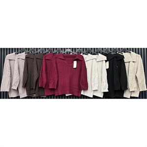 Sweter damski z kołnierzem