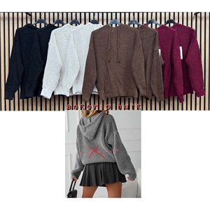 Sweter damski z kołnierzykiem