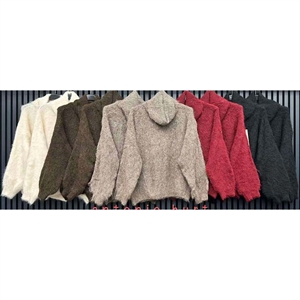 Sweter damski z golfem