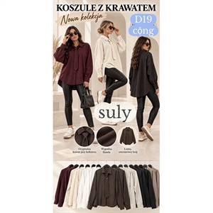 Koszula damska z krawatem produkt Włoski