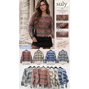 Sweter damski okrągły