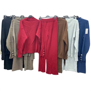 Komplet sweterkowy damski z półgolfem