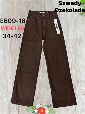 Jeansy szerokie nogawki  34-42