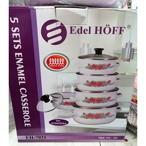 5 zestawów garnków emaliowanych