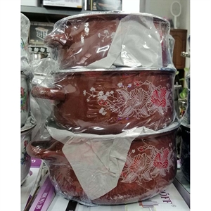 5 zestawów garnków emaliowanych