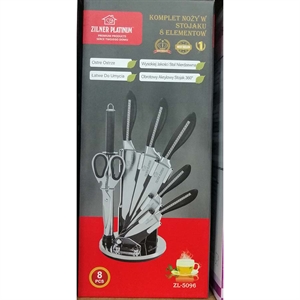 8 - elementówy zestaw noży