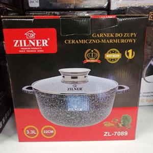 Garnek do zupy ceramiczny marmurowy