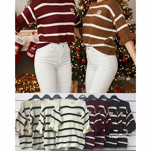 Sweter damski z krótkim rękawem