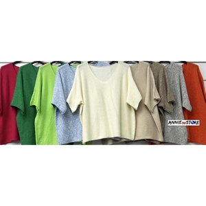 Sweter damski z krótkim rękawem