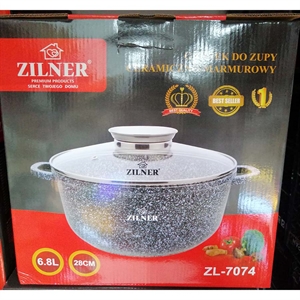 Garnek do zupy cyramiczny marmurowy