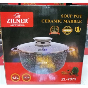 Garnek do zupy ceramiczny marmurowy