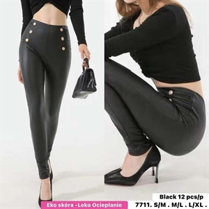 Legginsy lekko ocieplane damskie (S/M-L/XL)