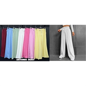 Spodnie szerokie nogawki damskie produkt Włoski