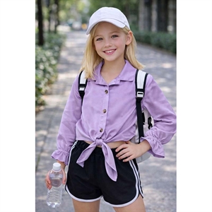 Koszula dziewczęca z długim rękawem  6-16 lat