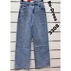 Jeansy szerokie nogawki  XS-XL