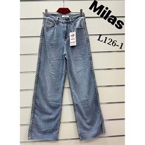 Jeansy szerokie nogawki  XS-XL