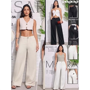 Spodnie szerokie nogawki damskie M'sara  S-2XL