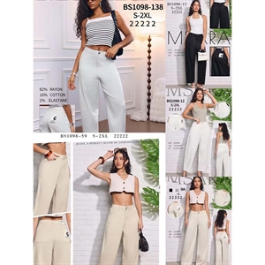 Spodnie szerokie nogawki damskie M'sara  S-2XL