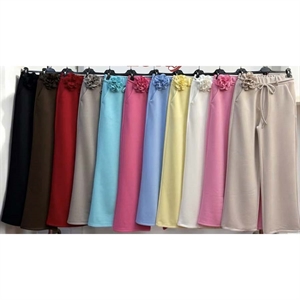 Spodnie szerokie nogawki damskie produkt Włoski