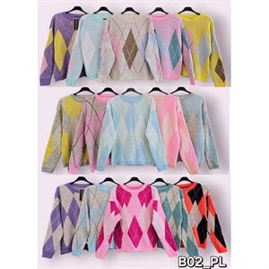 Sweter damski okrągły - Produkt Włoski