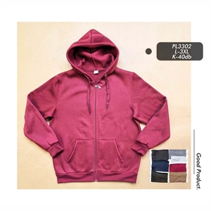 Bluza damska rozpinana na zamek z kapturem  L-3XL