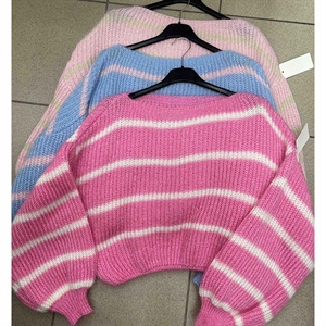 Sweter damski okrągły