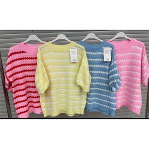 Sweter damski z krótkim rękawem