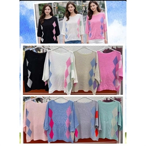 Sweter damski okrągły