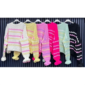 Sweter damski okrągły