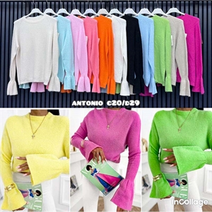 Sweter damski okrągły