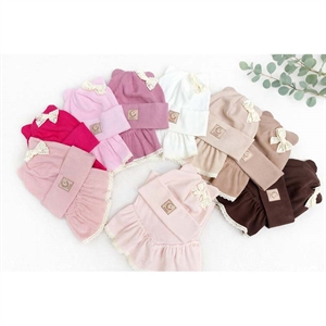 Komplet Czapka + Chustka  50-52